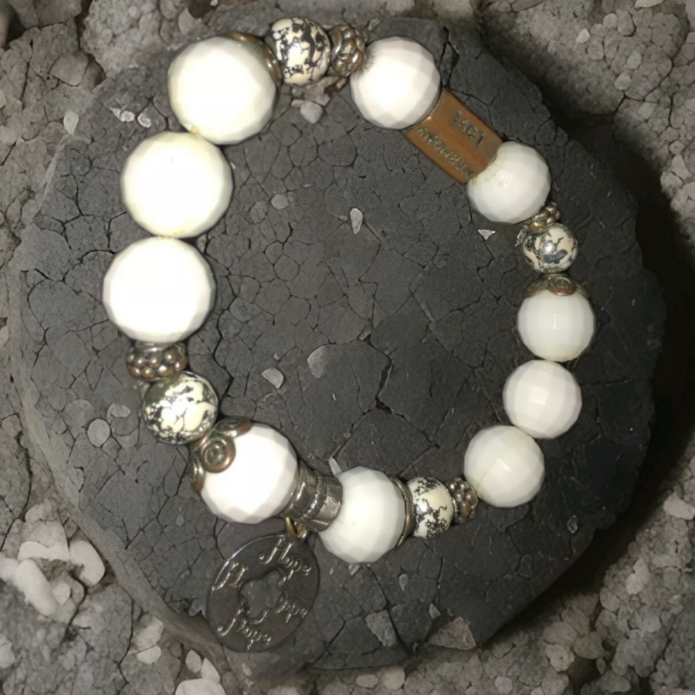 Whispered Prayer Bracelet of HOPE, Imported Gemstones and Charms